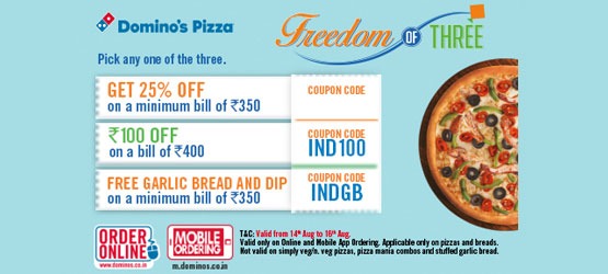dominos coupons free