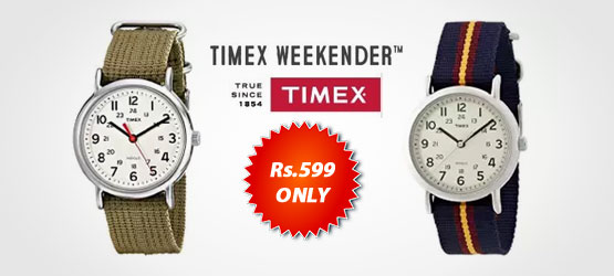  Deal: Timex Weekender Indiglo Analog Watch at Rs 599 Only (67%  OFF) - March 2023