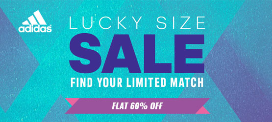 Adidas Deal: Flat 60% OFF on Lucky 