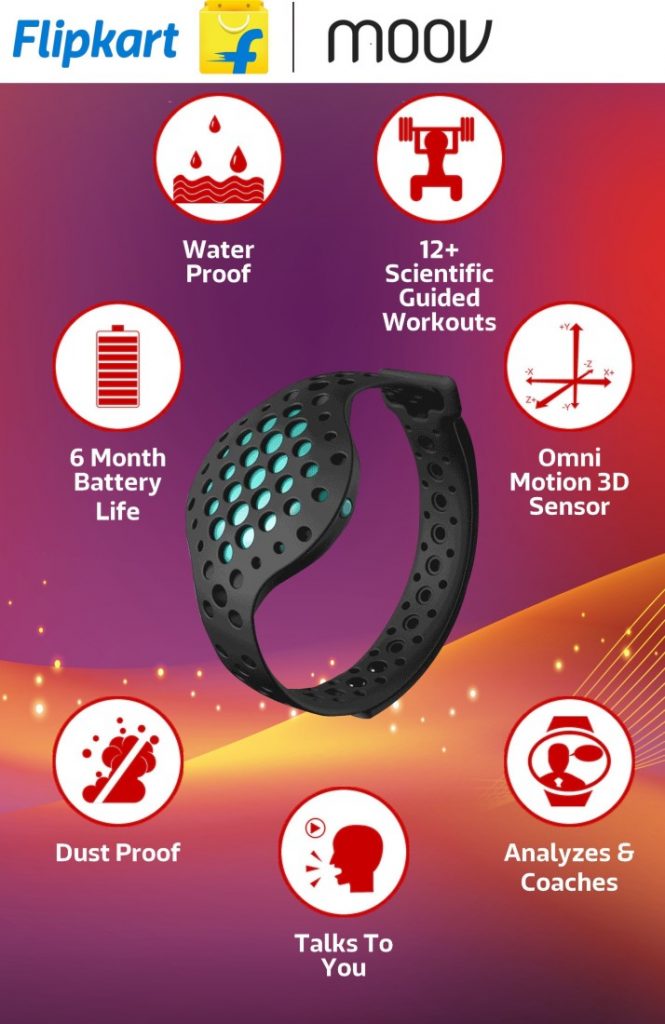 Flipkart Deal Flat 50 OFF Moov Now Immersive Fitness Band at Rs 2999 only April 2024