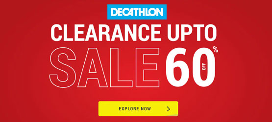 clearance sale in decathlon